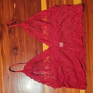 Red bralette. Size XL